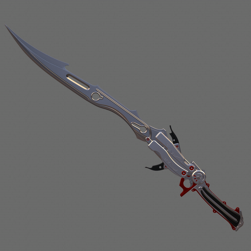Final Fantasy 13 Lightning Blazefire Saber prop sword [3d print files]