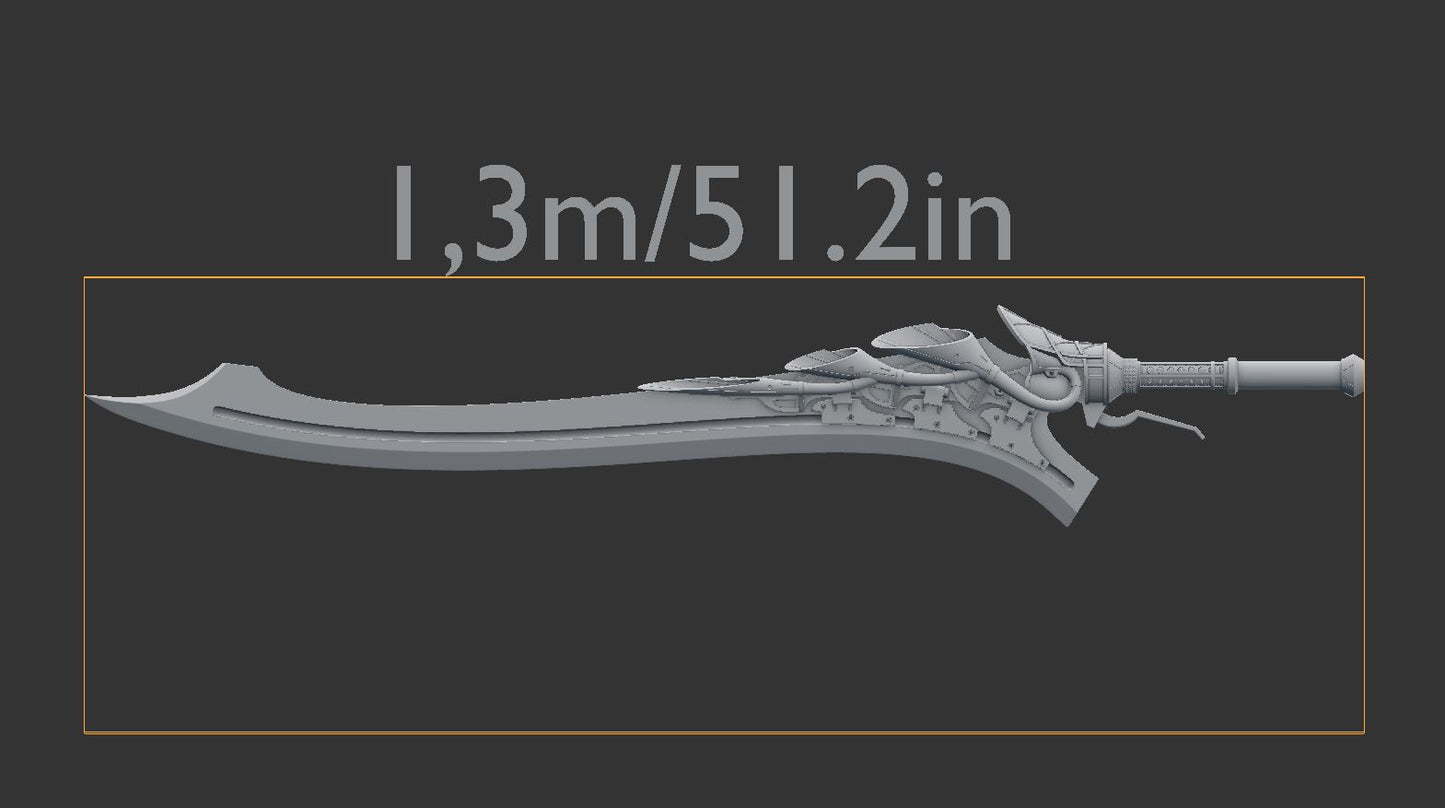 DMC5 Devil May Cry 5 Nero Red Queen sword cosplay [3D print model]