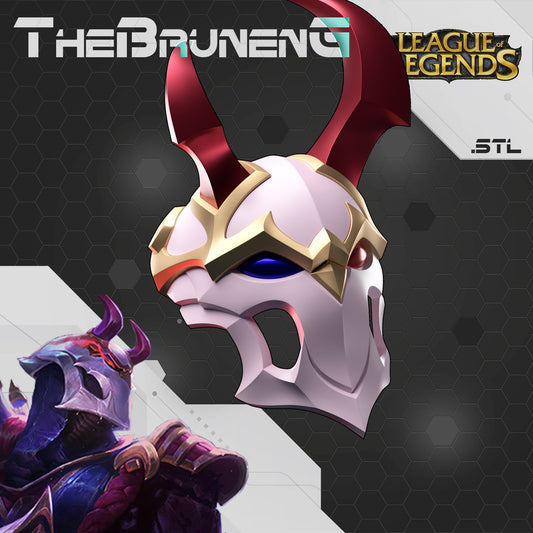 Blood Moon Jhin mask helmet LOL Wild Rift cosplay [3D print model]