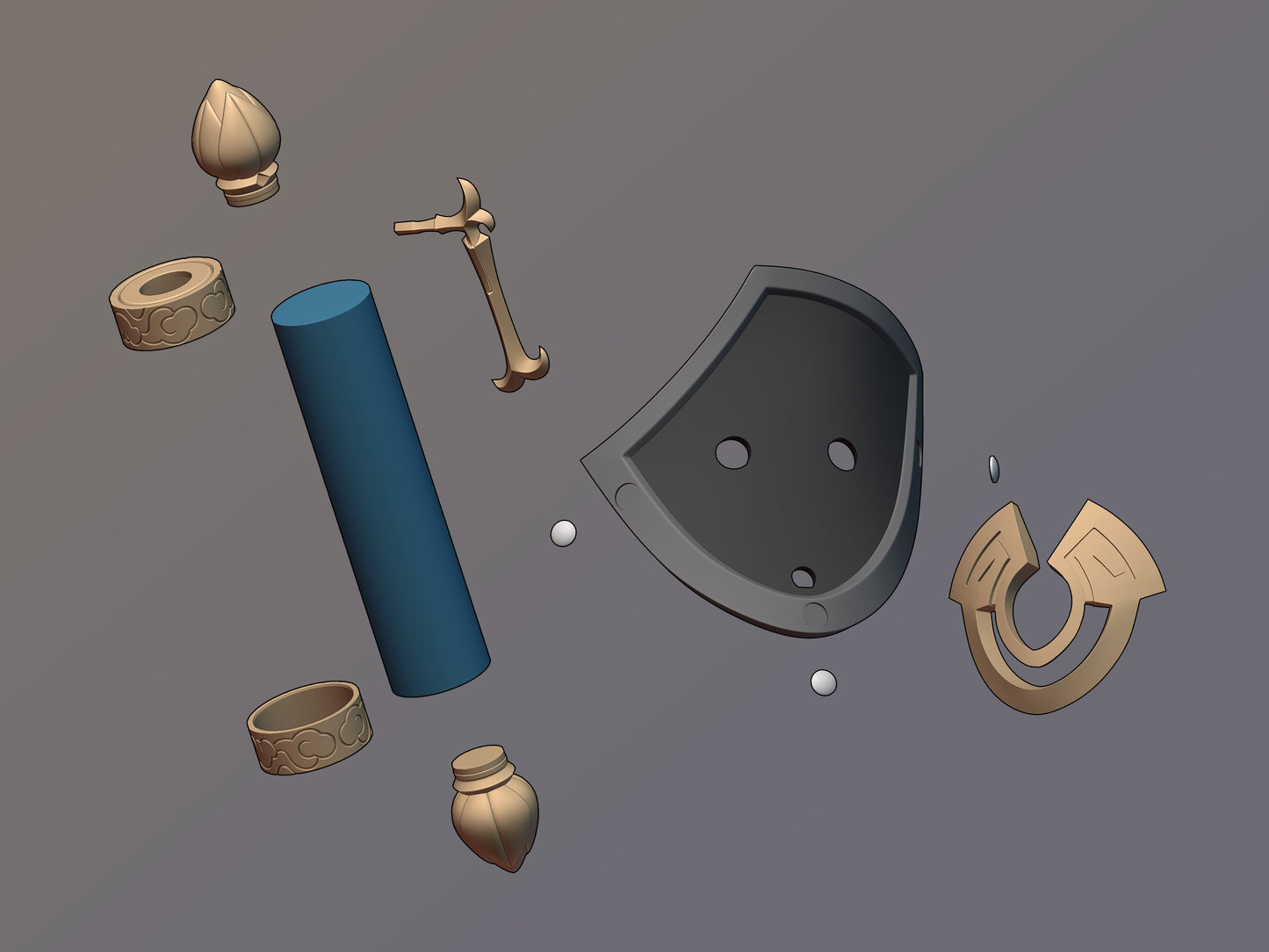 Honkai Star Rail Jing Yuan cosplay accessories [3D print files]