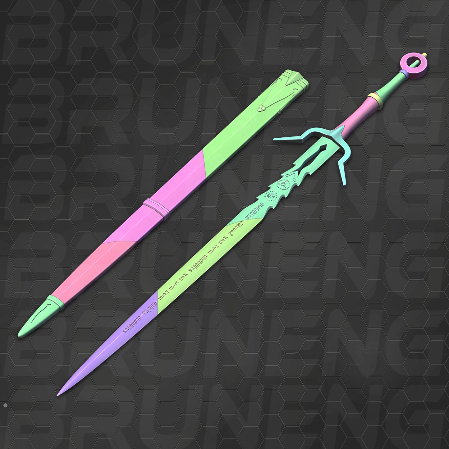 Witcher 4 Ciri cosplay silver sword [3d print model]