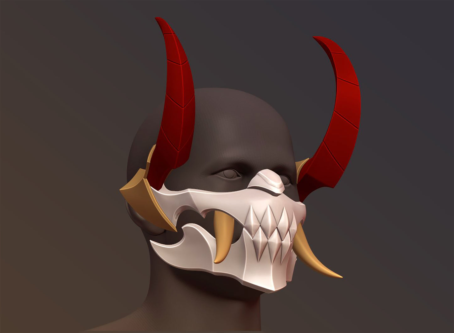 Pyke Blood Moon mask League of Legends cosplay LOL [3D print model]
