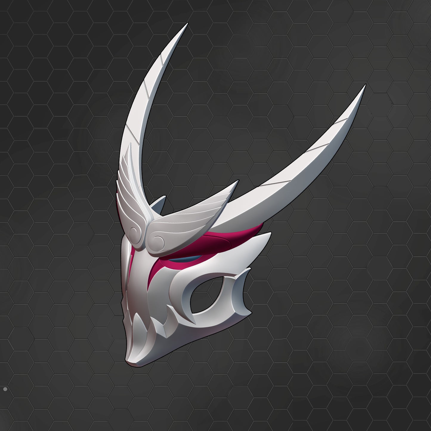 Blood Moon Yasuo Cosplay Mask League of Legends Wild Rift [3D Print Model]