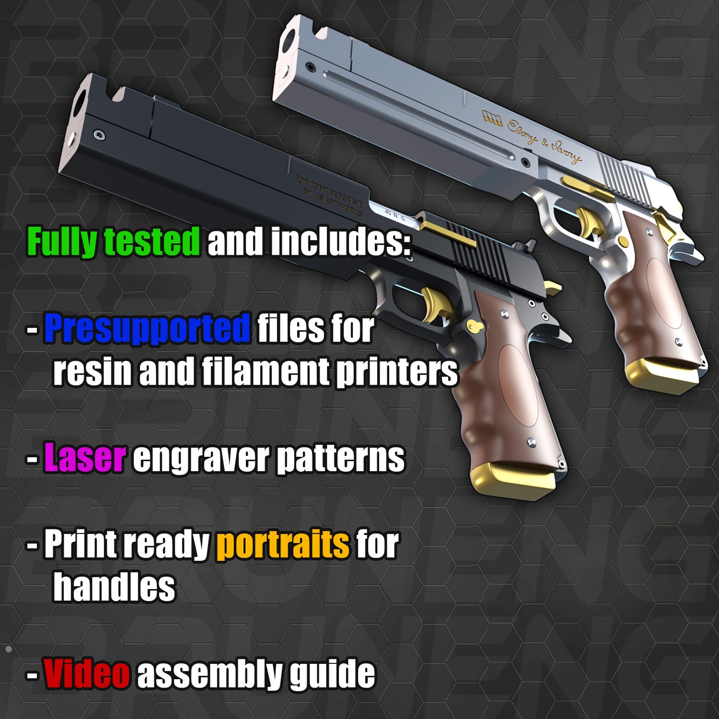 Ebony & Ivory Devil May Cry 5 Dante cosplay DMC5 3D print model