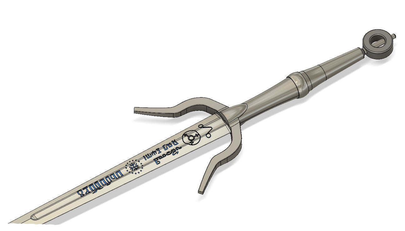 Zirael Ciri sword Witcher 3 cosplay prop [3D print model]