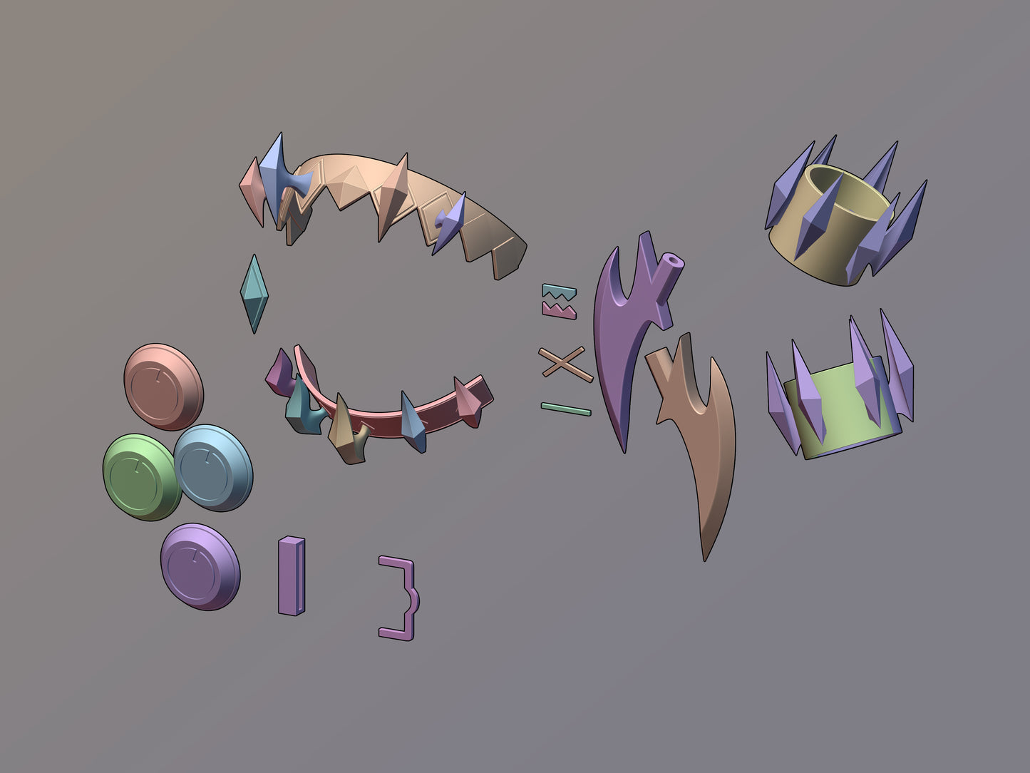 Ellen Joe accessories set ZZZ Zenless Zone Zero cosplay [3D print model]