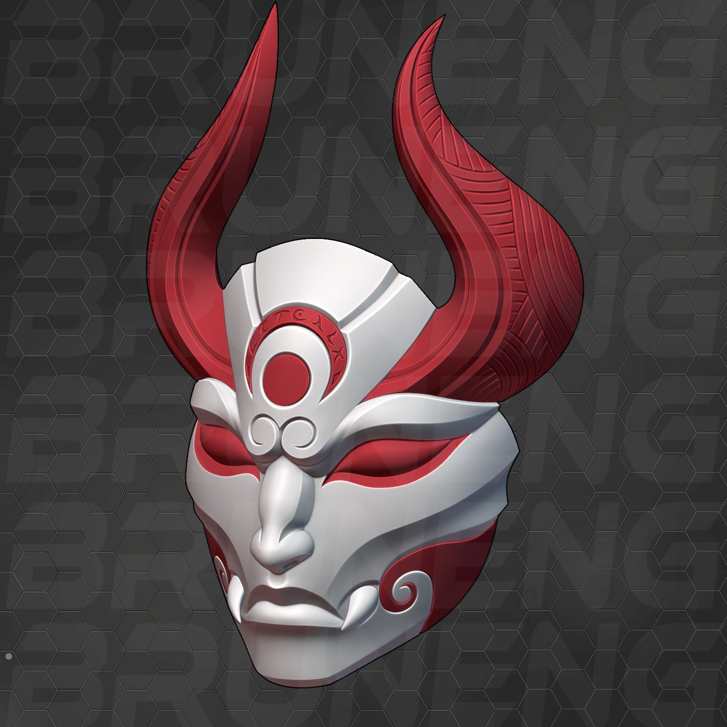 Blood Moon Diana Cosplay Mask - League of Legends Wild Rift [3D Print Model]
