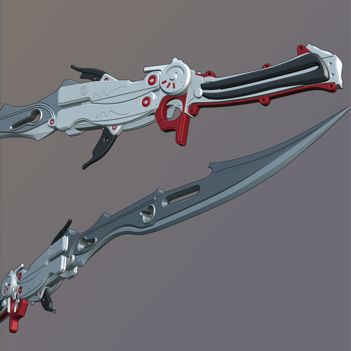 Final Fantasy 13 Lightning Blazefire Saber prop sword [3d print files]
