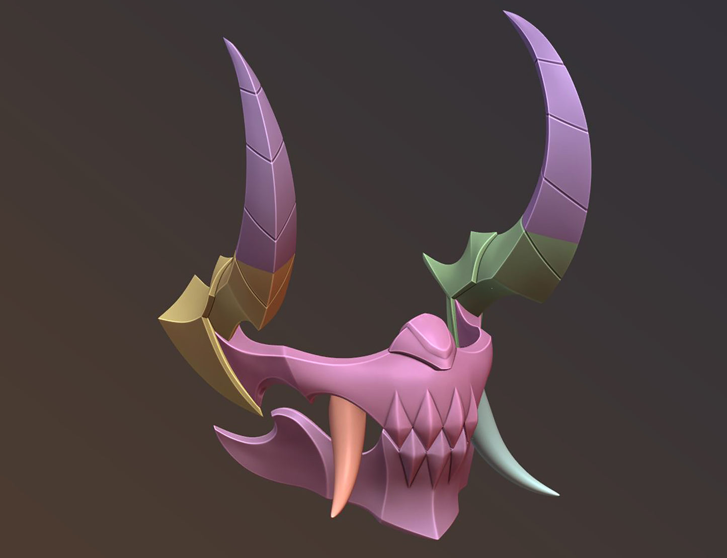 Pyke Blood Moon mask League of Legends cosplay LOL [3D print model]