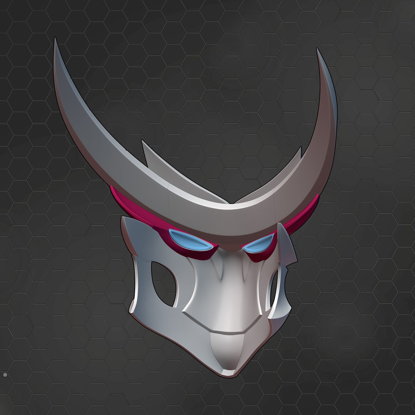 Blood Moon Yasuo Cosplay Mask League of Legends Wild Rift [3D Print Model]