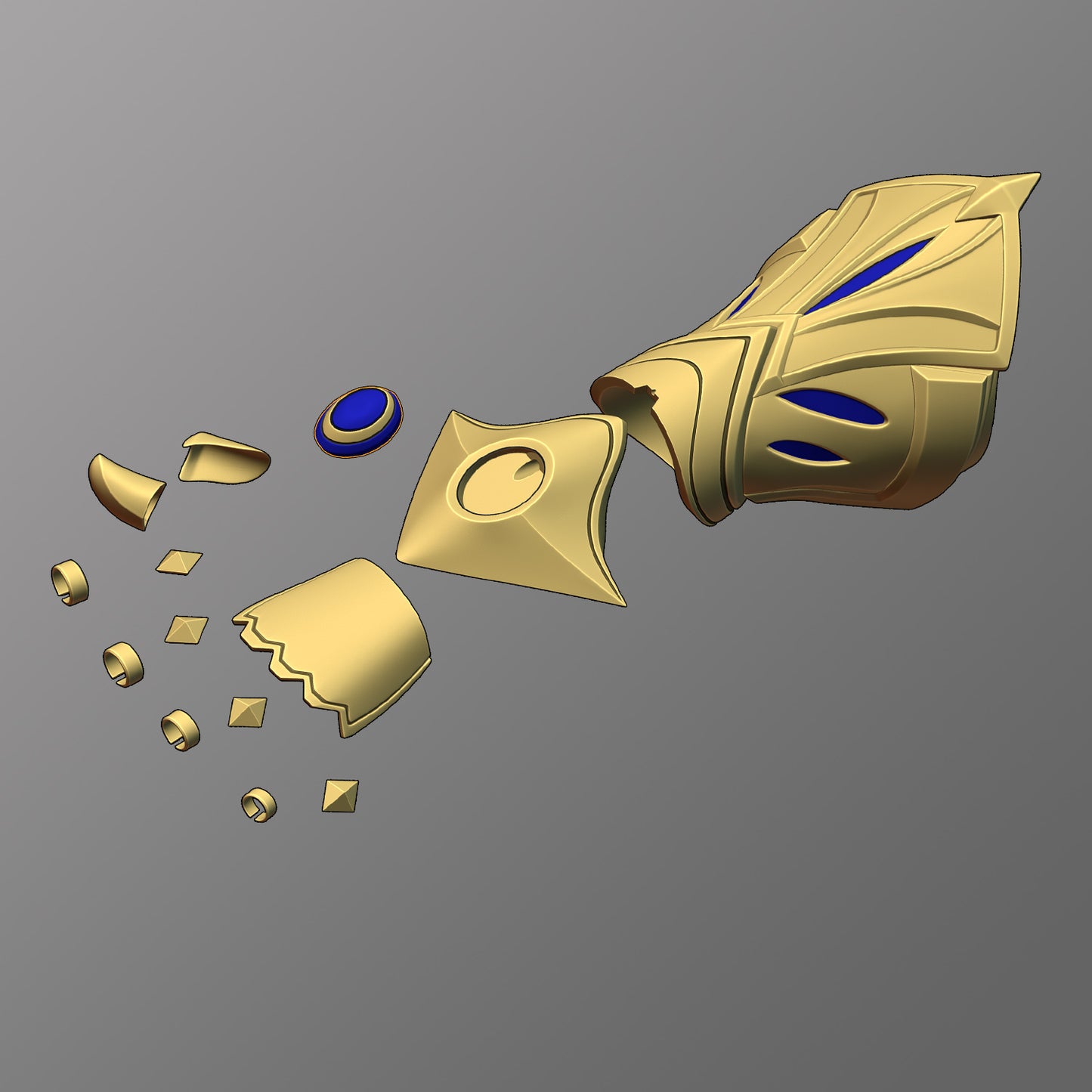 Ezreal basic gauntlet league of legends wild rift cosplay [3D PRINT MODEL]