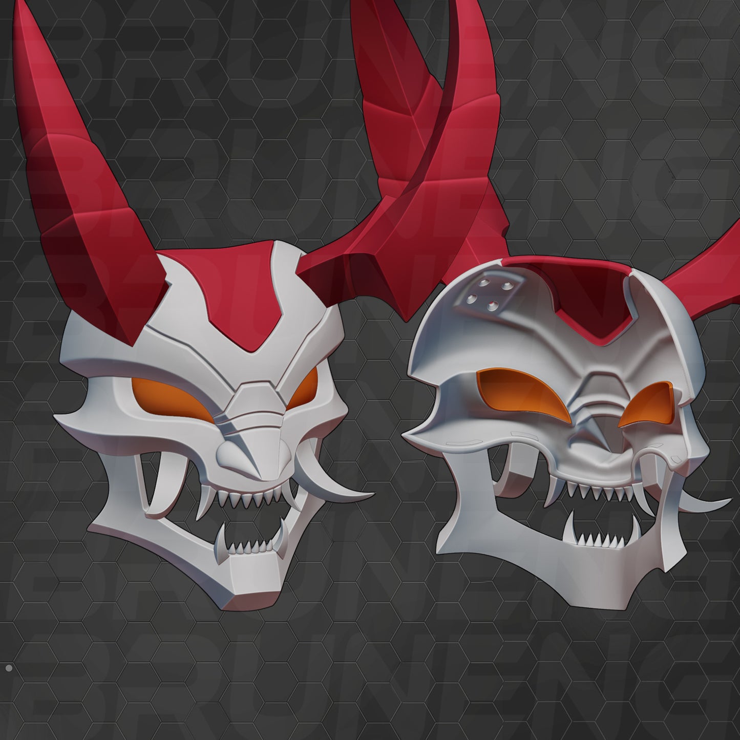 Blood Moon Thresh Cosplay Mask - League of Legends Wild Rift [3D Print Model]