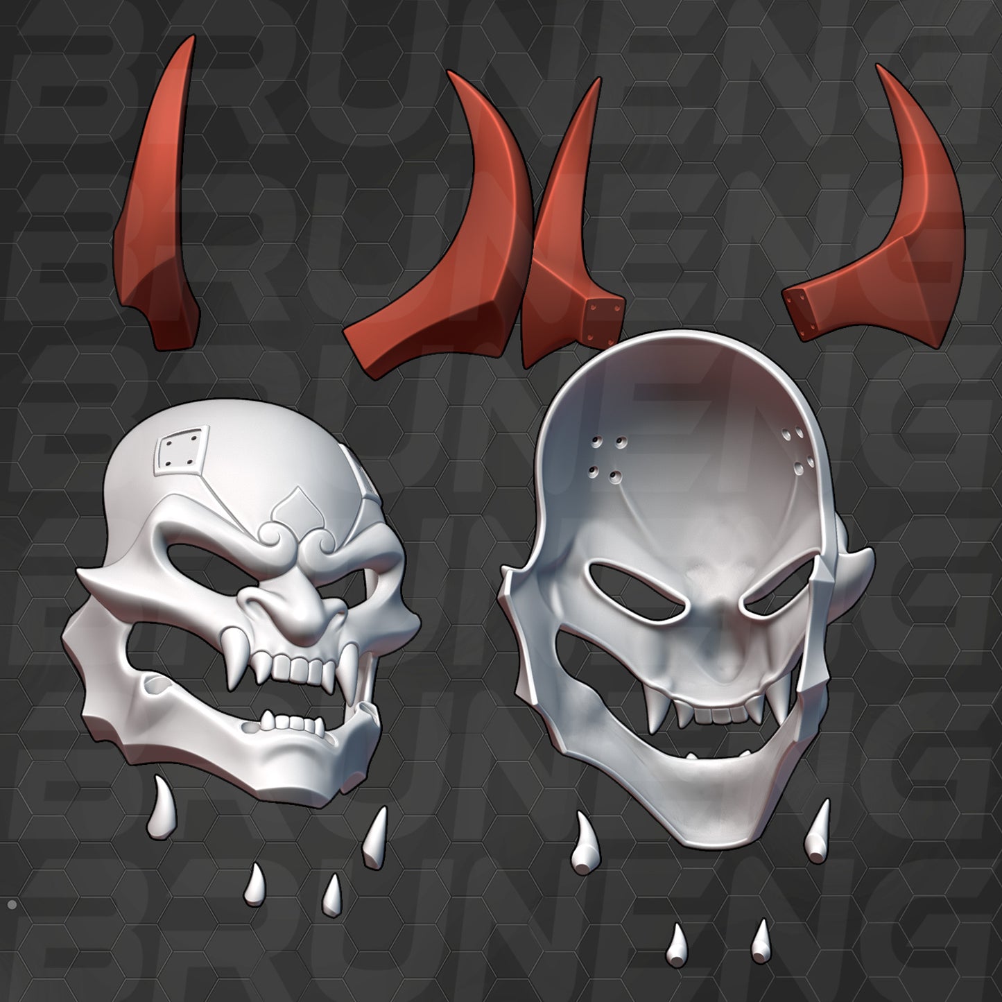 Blood Moon Shen Cosplay Mask - League of Legends Wild Rift [3D Print Model]