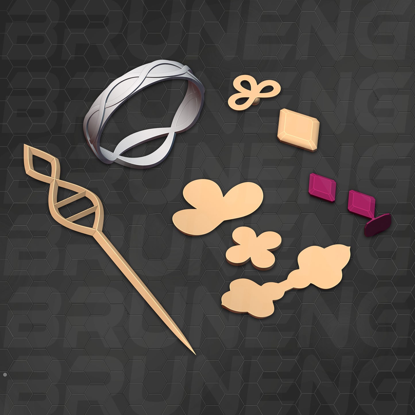 Honkai Star Rail Ruan Mei accessories [3D model]