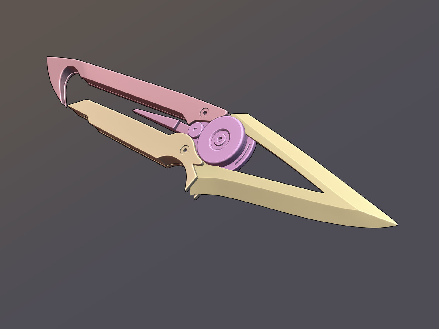 Dead by Daylight Trickster Ji-Woon Hak cosplay prop knife [3D print model]