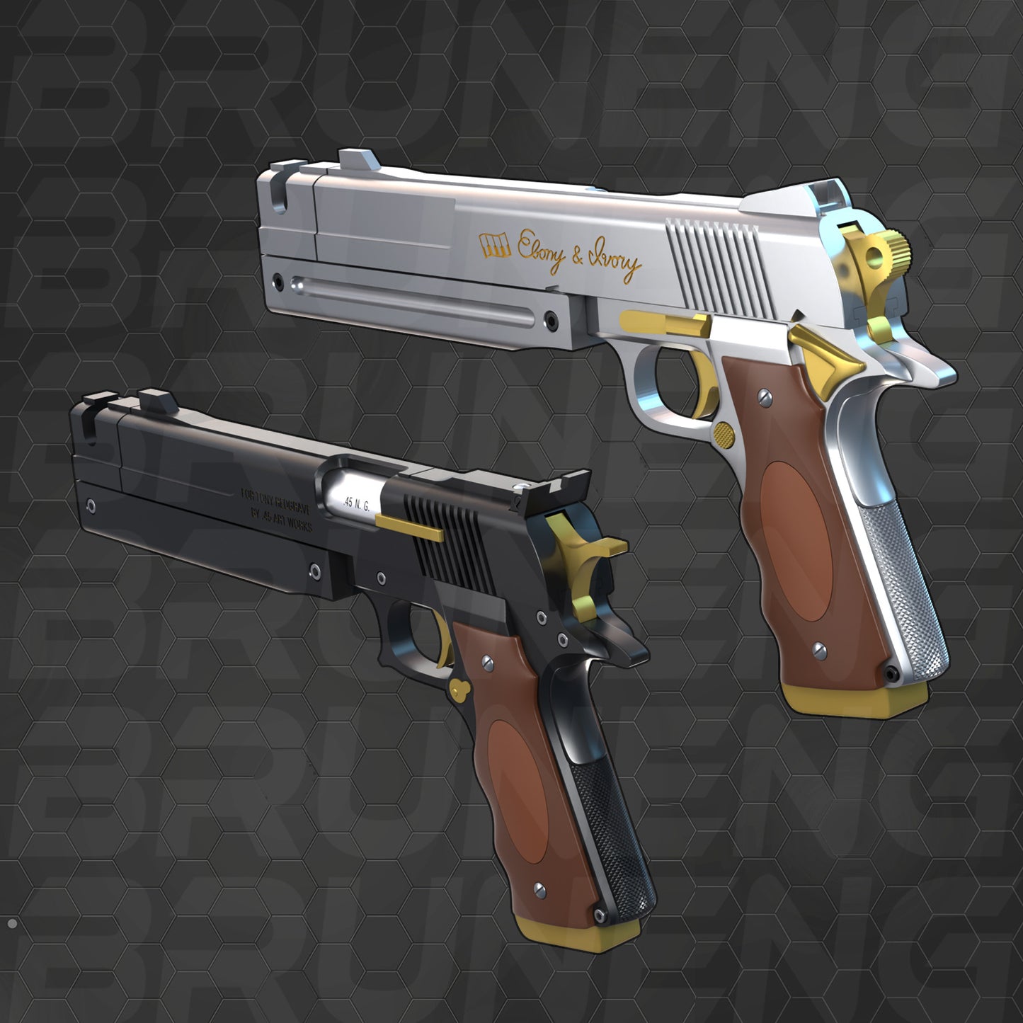 Ebony & Ivory Devil May Cry 5 Dante cosplay DMC5 3D print model