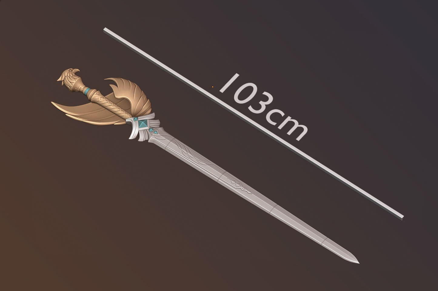 Genshin Impact Favonius Sword cosplay prop [3D print model]