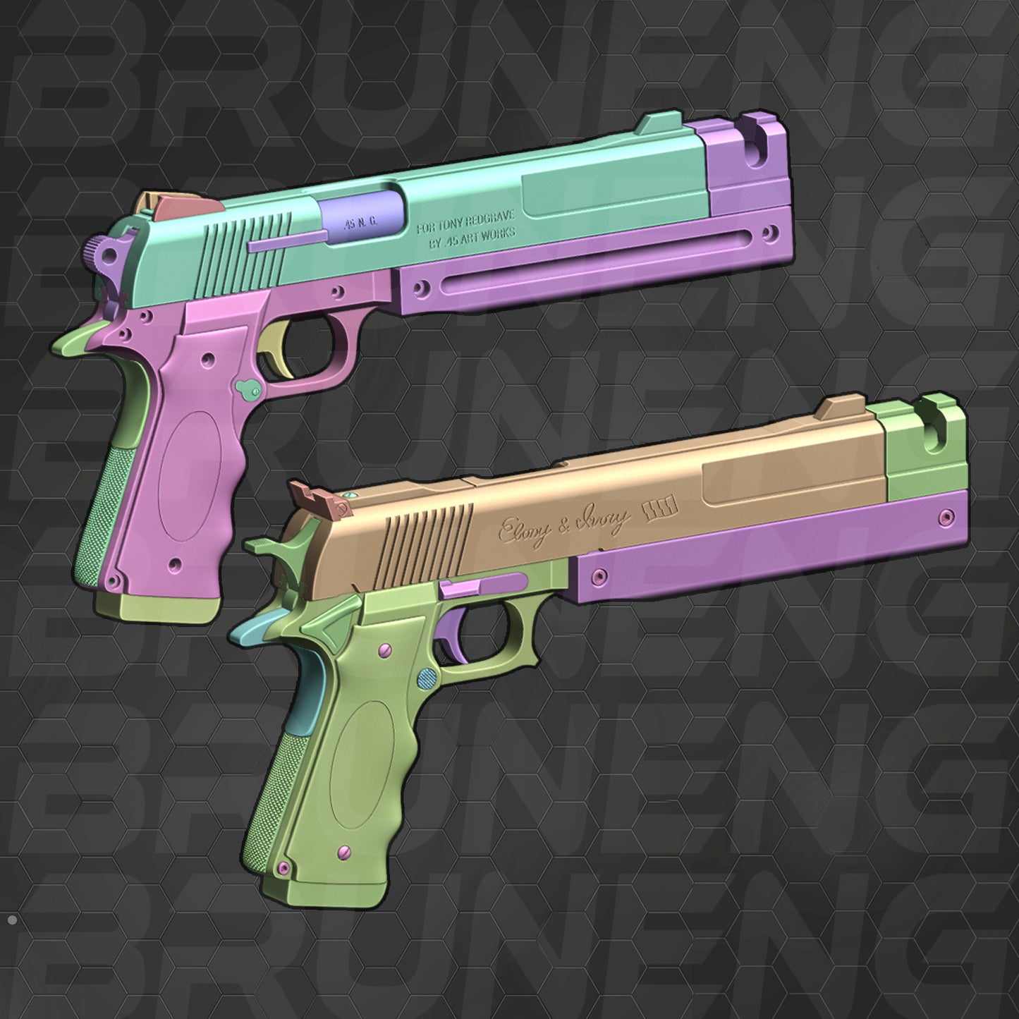 Ebony & Ivory Devil May Cry 5 Dante cosplay DMC5 3D print model