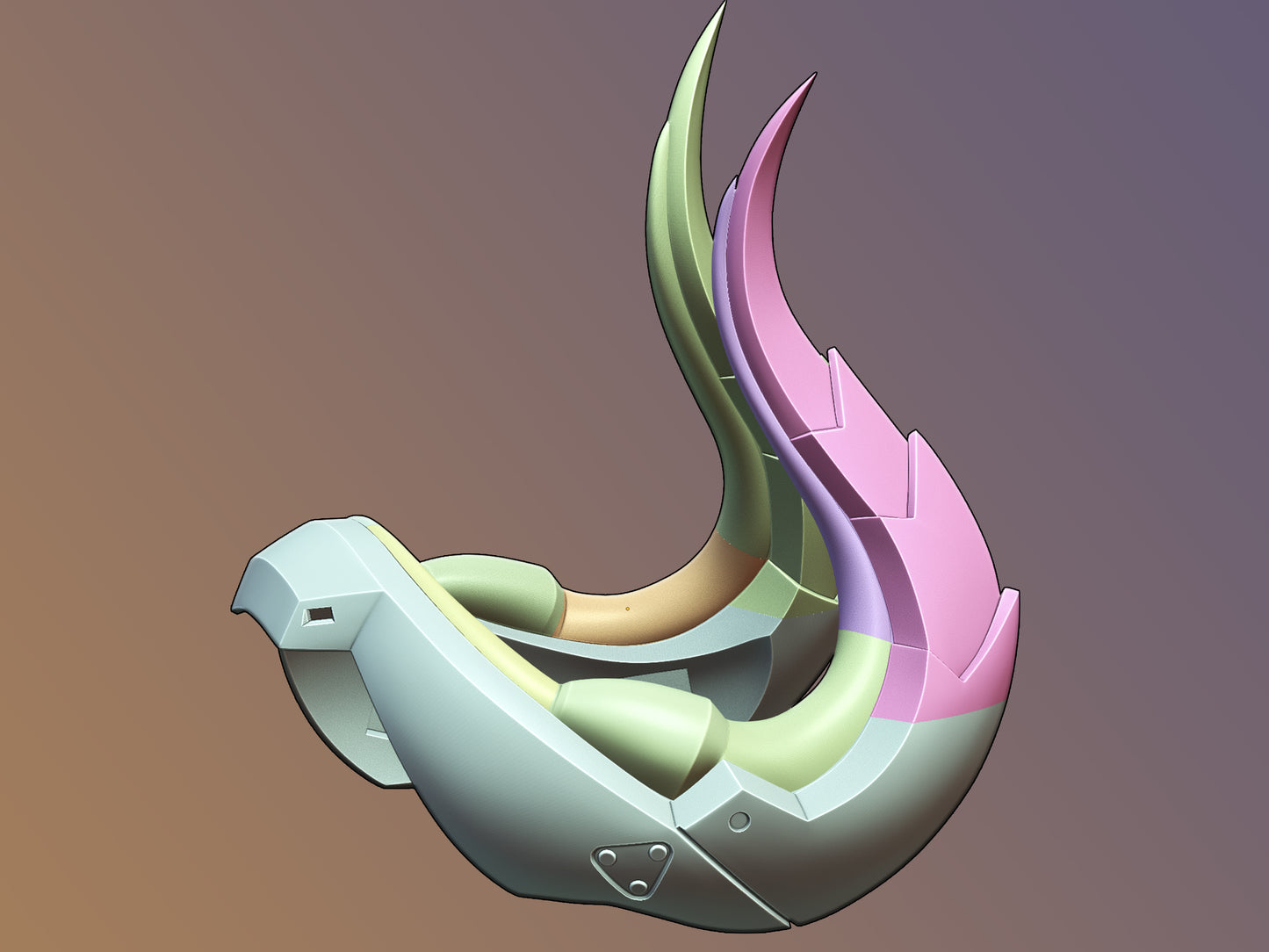 OVERWATCH Mercy imp devil horns cosplay [3D print model]