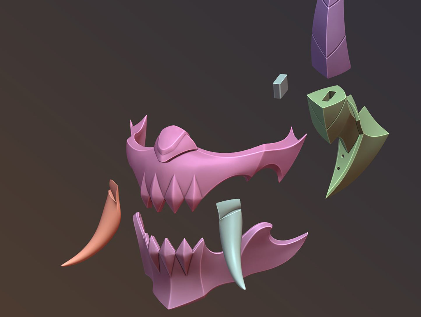 Pyke Blood Moon mask League of Legends cosplay LOL [3D print model]