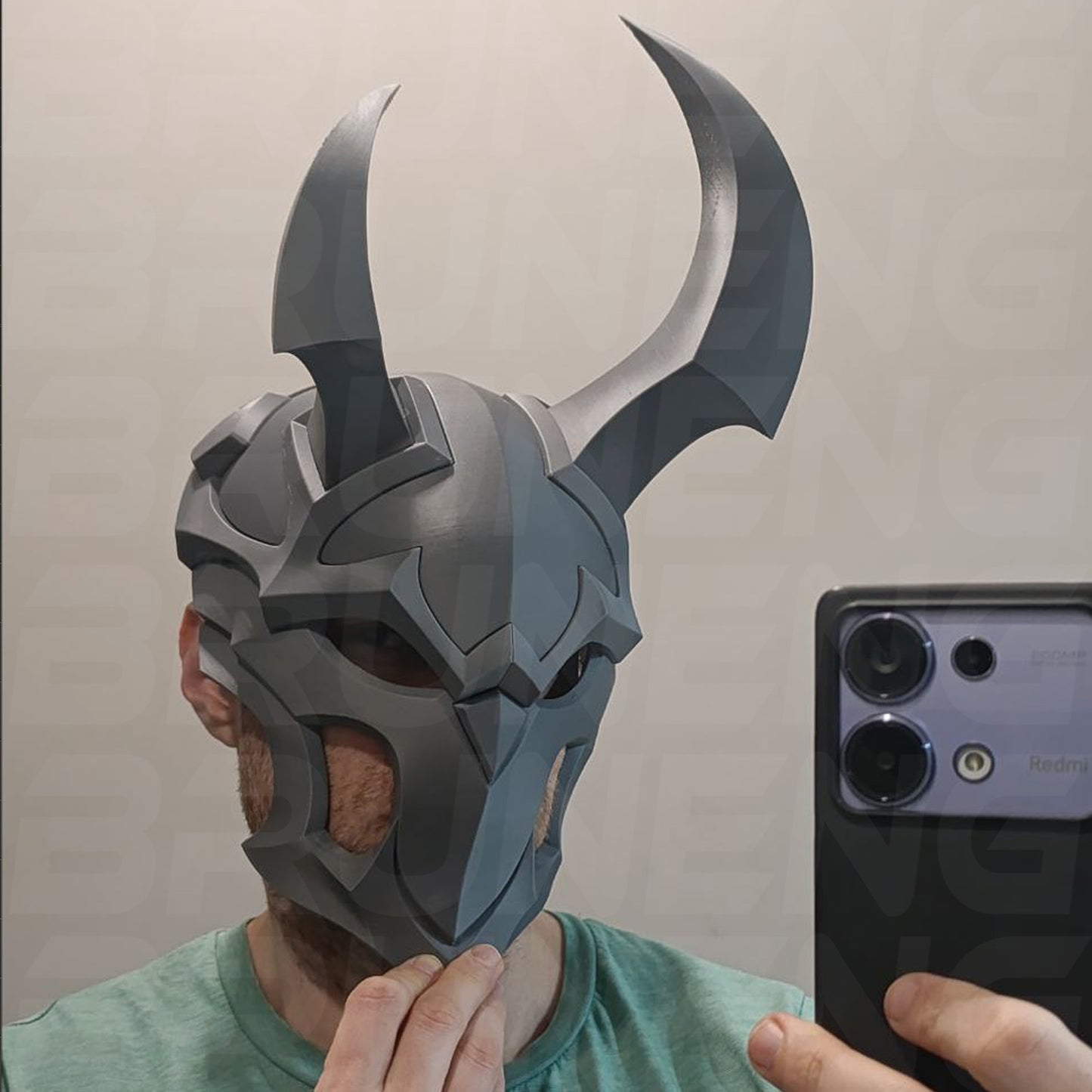 Blood Moon Jhin mask helmet LOL Wild Rift cosplay [3D print model]
