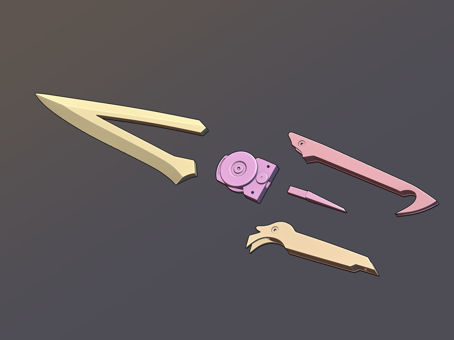 Dead by Daylight Trickster Ji-Woon Hak cosplay prop knife [3D print model]