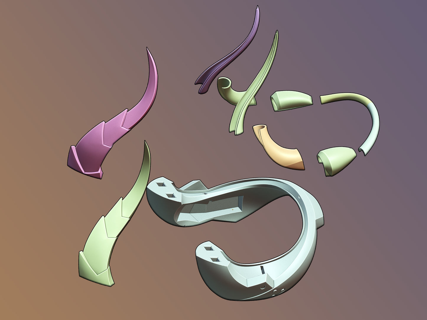 OVERWATCH Mercy imp devil horns cosplay [3D print model]