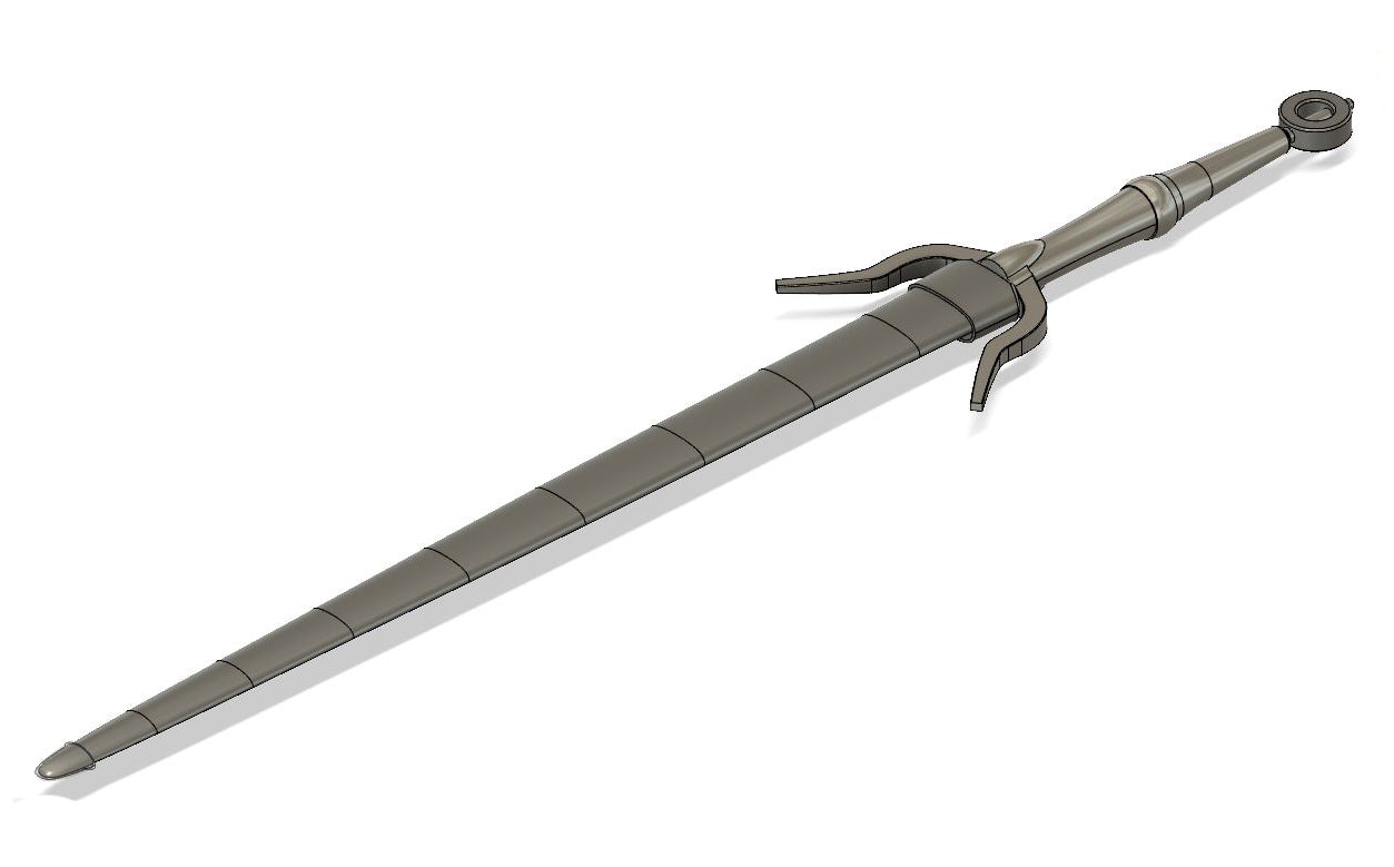 Zirael Ciri sword Witcher 3 cosplay prop [3D print model]