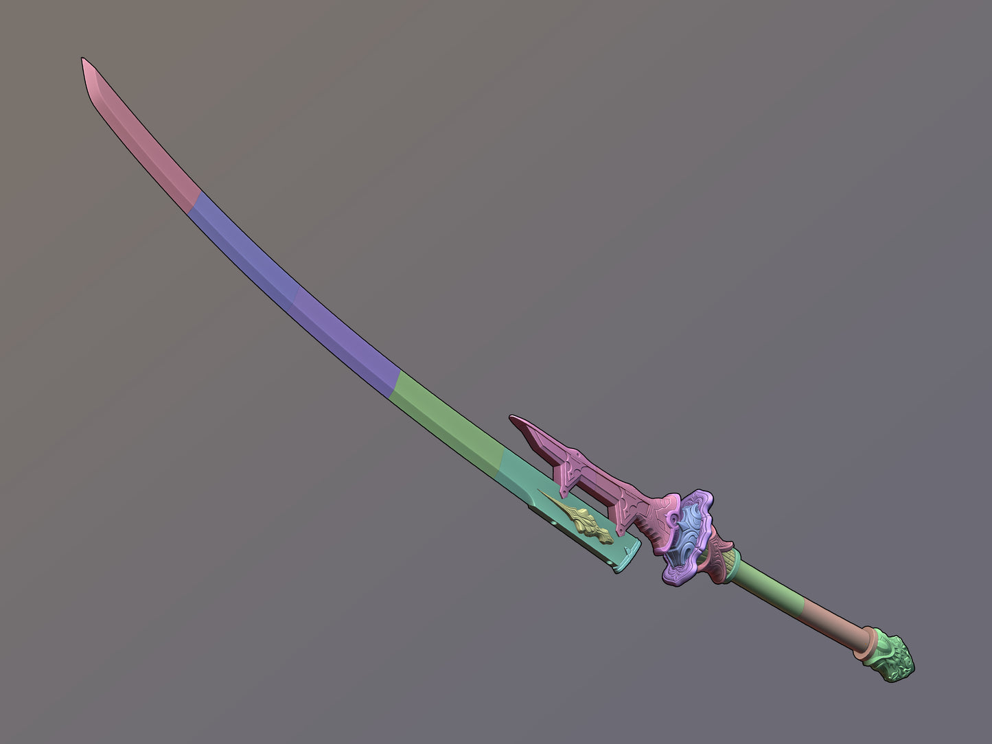 Nier Automata Virtuous Treaty sword [3D print files]