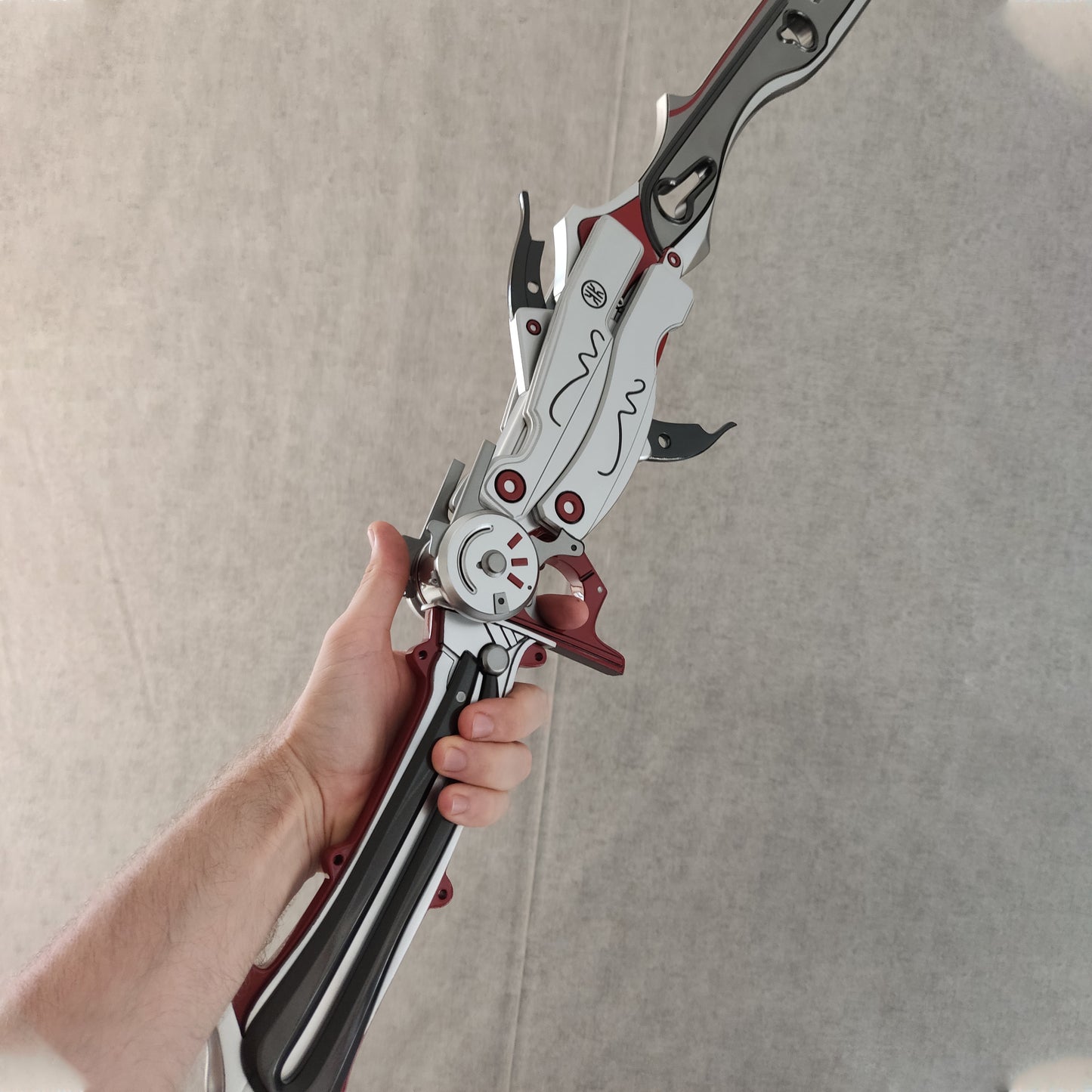 Final Fantasy 13 Lightning Blazefire Saber prop sword [3d print files]