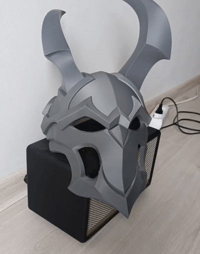 Blood Moon Jhin mask helmet LOL Wild Rift cosplay [3D print model]