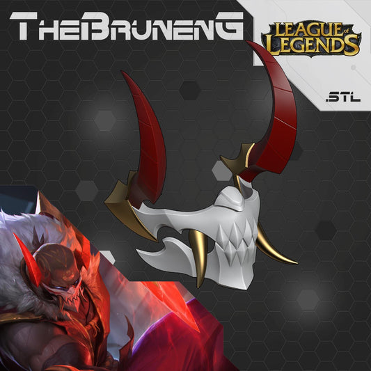 Pyke Blood Moon mask League of Legends cosplay LOL [3D print model]