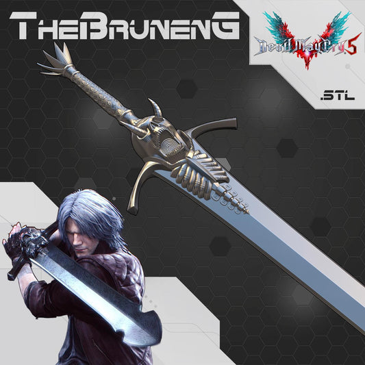DMC5 Devil May Cry 5 Dante Rebellion sword cosplay [3D print model]