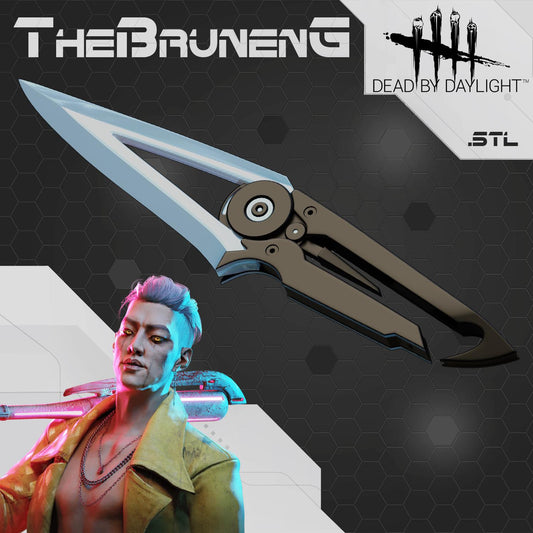 Dead by Daylight Trickster Ji-Woon Hak cosplay prop knife [3D print model]