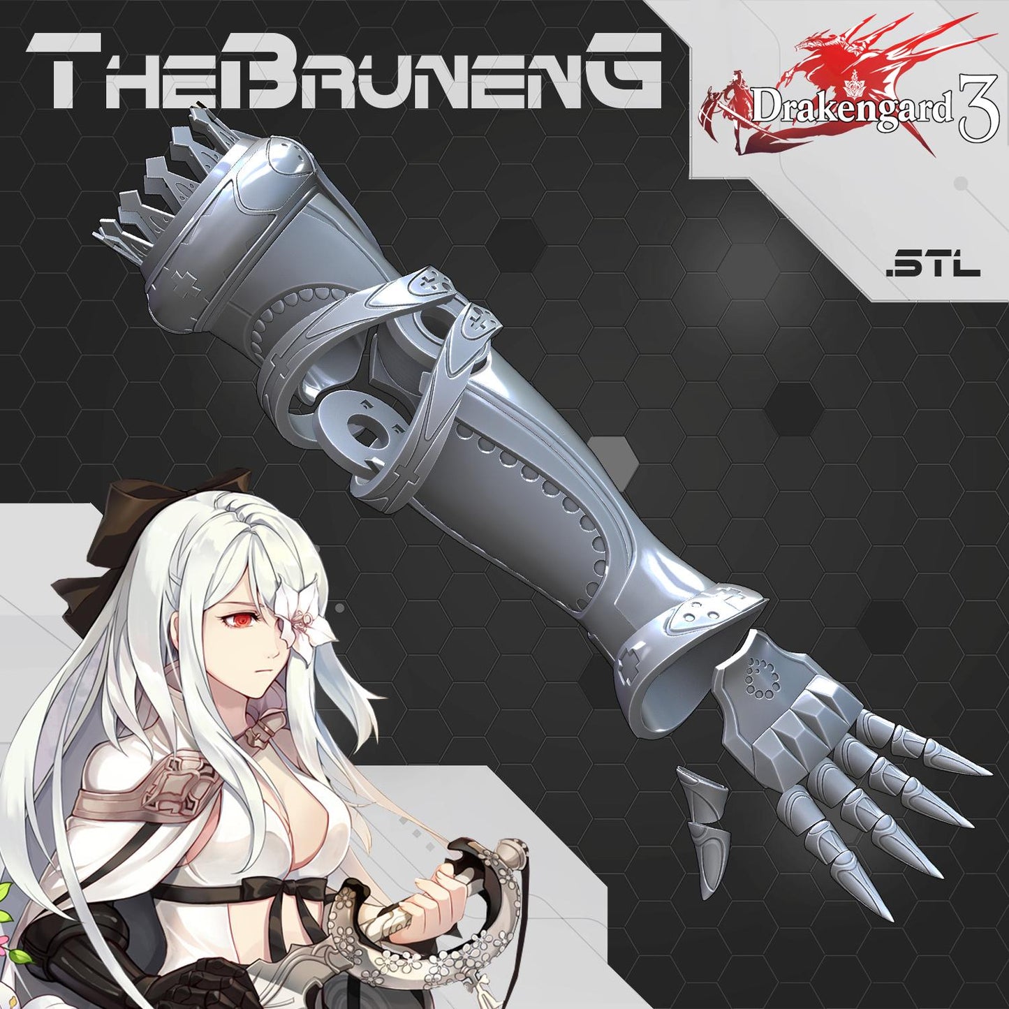 Zero arm Drakengard 3 Cosplay [3D print files]