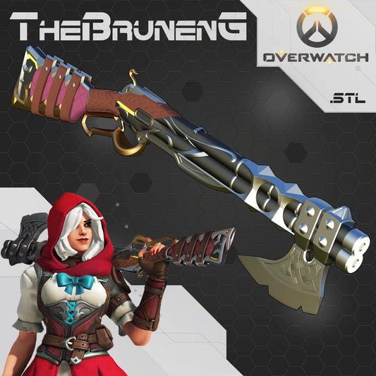 Little Red Ashe prop Overwatch cosplay [3d print files]