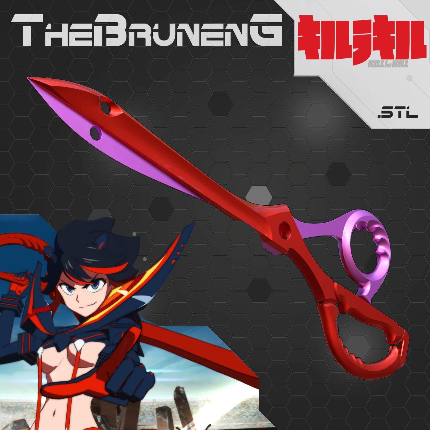 Scissor Blades Kill la Kill cosplay  [3D print files]