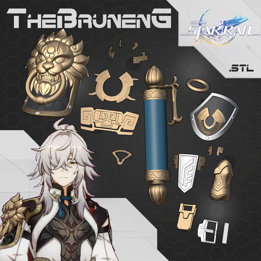 Honkai Star Rail Jing Yuan cosplay accessories [3D print files]