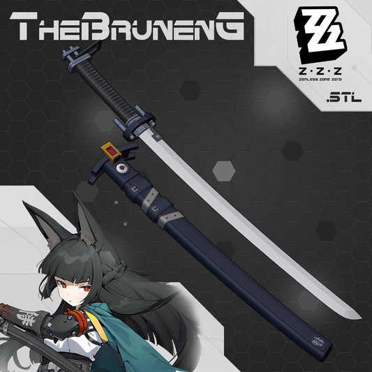 Hoshimi Miyabi Sword ZZZ Zenless Zone Zero cosplay [3D print model]