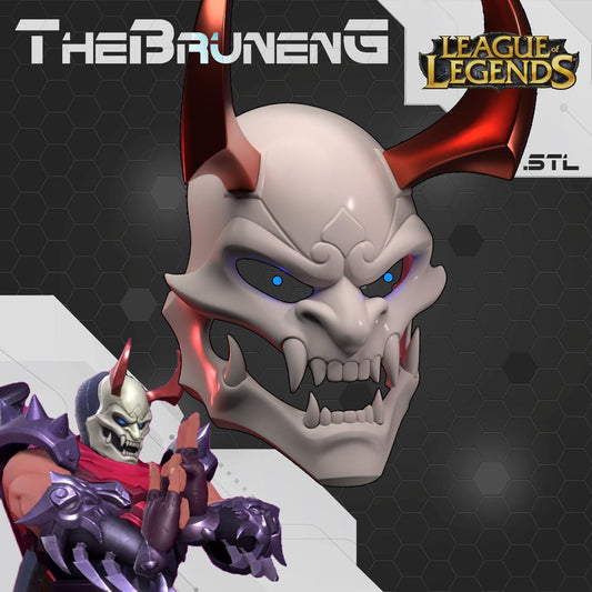 Blood Moon Shen Cosplay Mask - League of Legends Wild Rift [3D Print Model]
