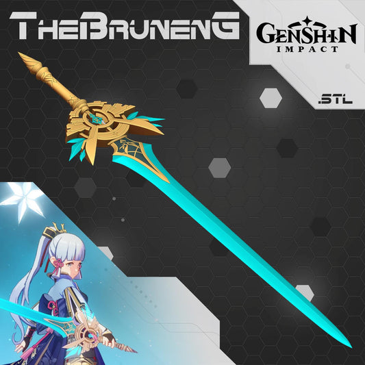 Genshin Impact Skyward Blade Sword cosplay prop [3D print model]
