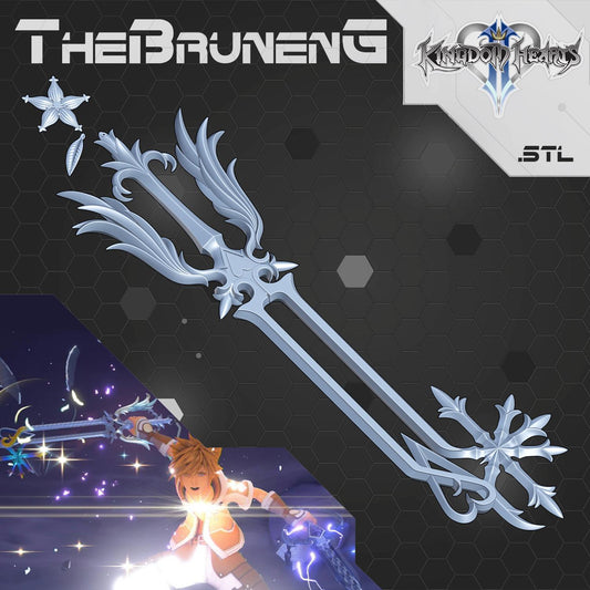 Kingdom Hearts Oathkeeper keyblade [3D print model]