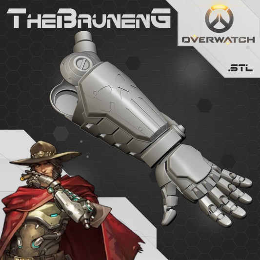 OVERWATCH McCree Cassidy arm cosplay [3D print model]