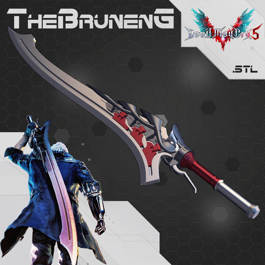 DMC5 Devil May Cry 5 Nero Red Queen sword cosplay [3D print model]