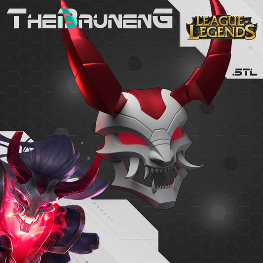 Blood Moon Thresh Cosplay Mask - League of Legends Wild Rift [3D Print Model]
